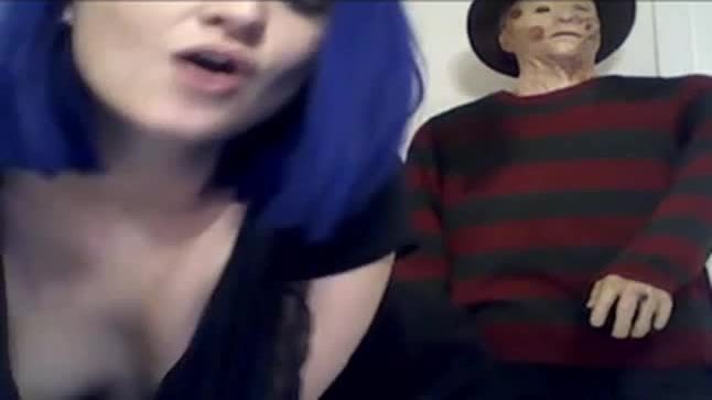 Webcam sexy holloween show